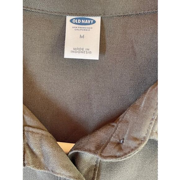 NWT Old Navy Medium Green Shirt Dress - Picture 8 of 8